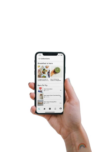 Phone and tablet on counter